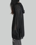 'SELFIE'' TRANSLUCENT HOODED KNIT