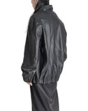 JiyongKim - x LANSMERE SHAWL-COLLAR LEATHER BOMBER - 082plus