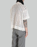 AVAVAV - SHORT SLEEVE PRINTED CROCHET SHIRT - 082plus