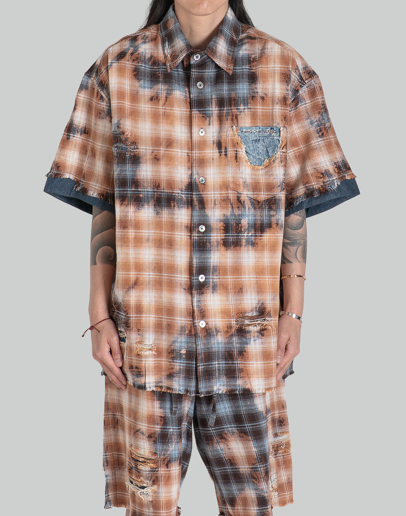 SHORT SLEEVE SHIRT IN DECAYED CHECK
