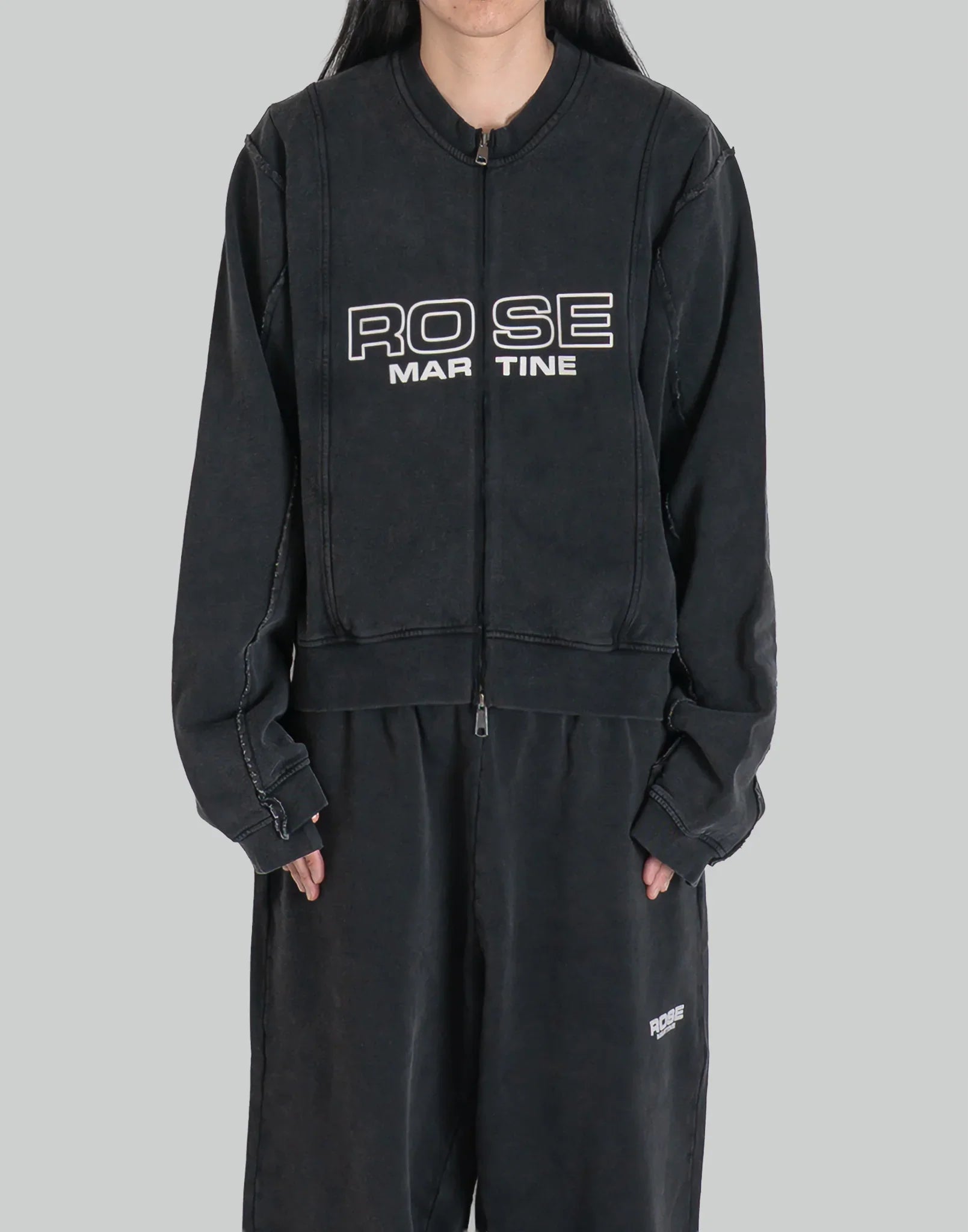 Martine Rose SHRUNKEN ZIP UP CREW – 082plus