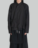DIAGONAL CLOSURE LONG SLEEVE SHIRT