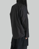 DIAGONAL CLOSURE LONG SLEEVE SHIRT