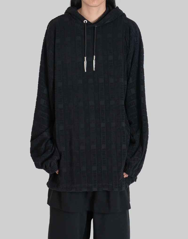 3D LETTER PRINT HOODIE