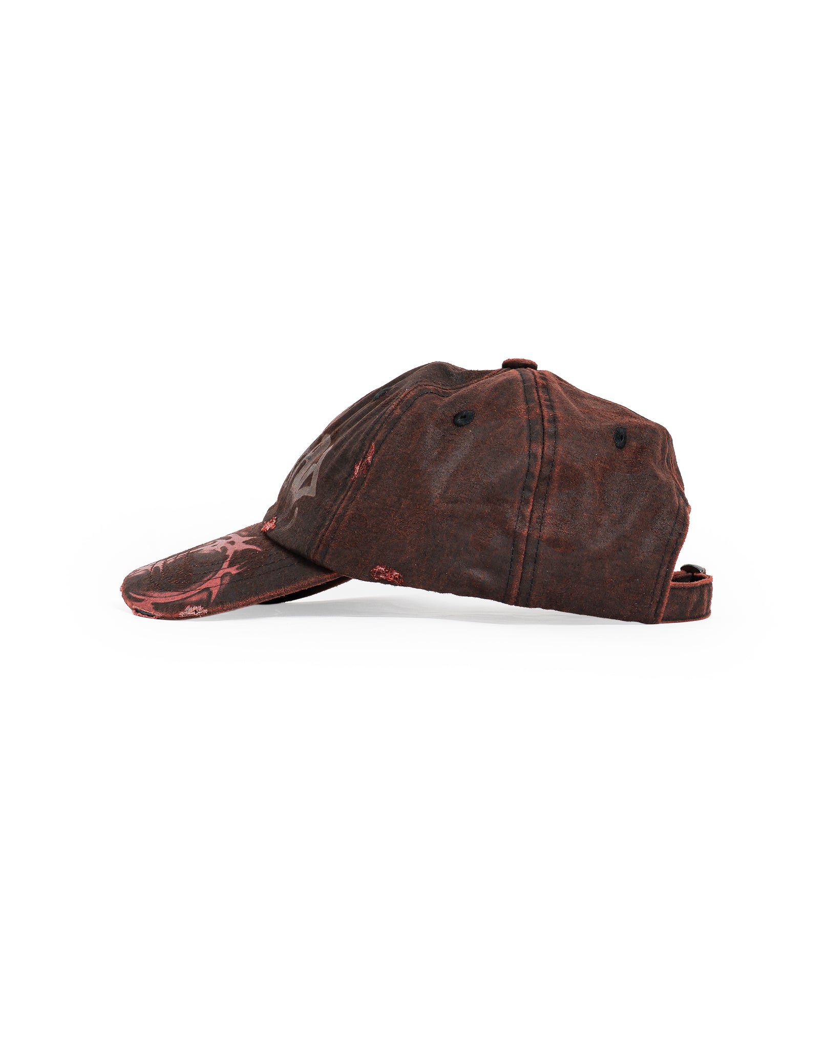 SANKUANZ - GRAFFITI PRINT DISTRESSED WORN BASEBALL CAP - 082plus