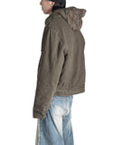 SANKUANZ - DISTRESSED WASHED GRAFFITI PRINT HOODED JACKET - 082plus