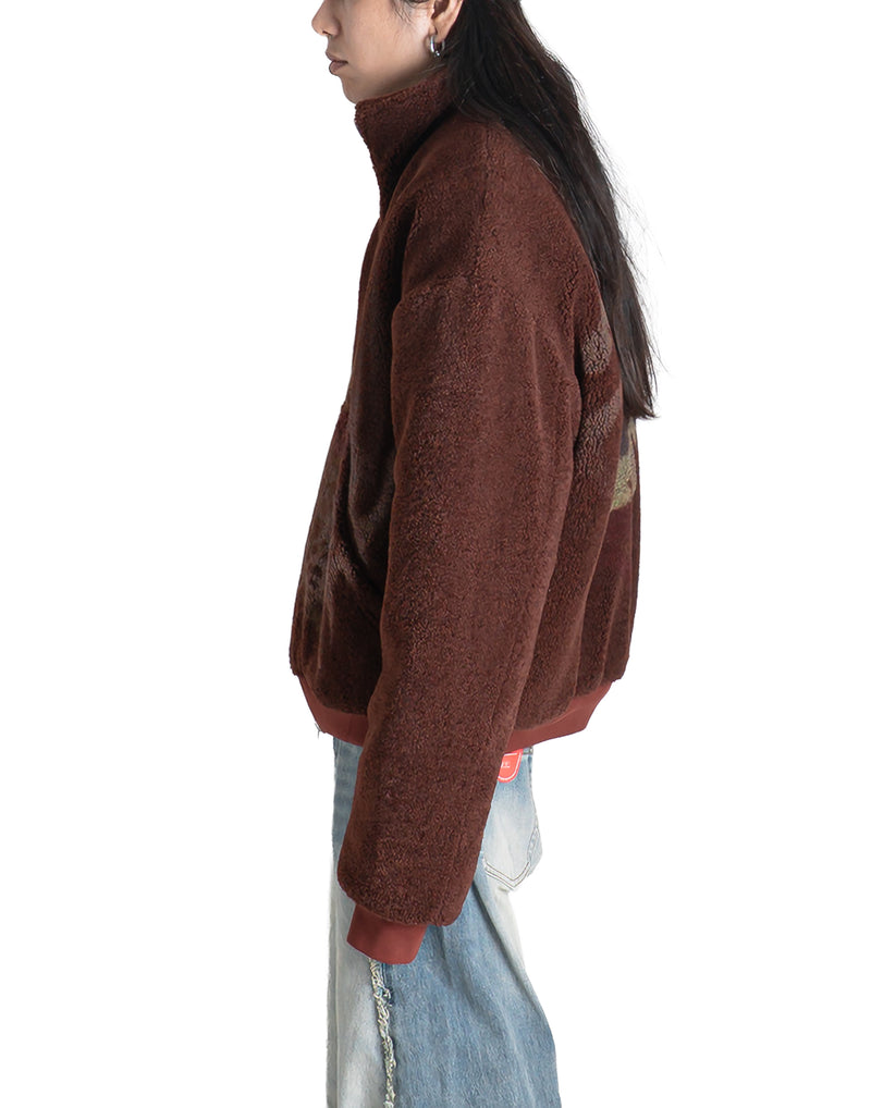 SANKUANZ - FLEECE WASHED GRAFFITI PRINT PADDED THICK COAT - 082plus