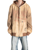 SANKUANZ - GRAFFITI HOODED ZIP-UP JACKET - 082plus
