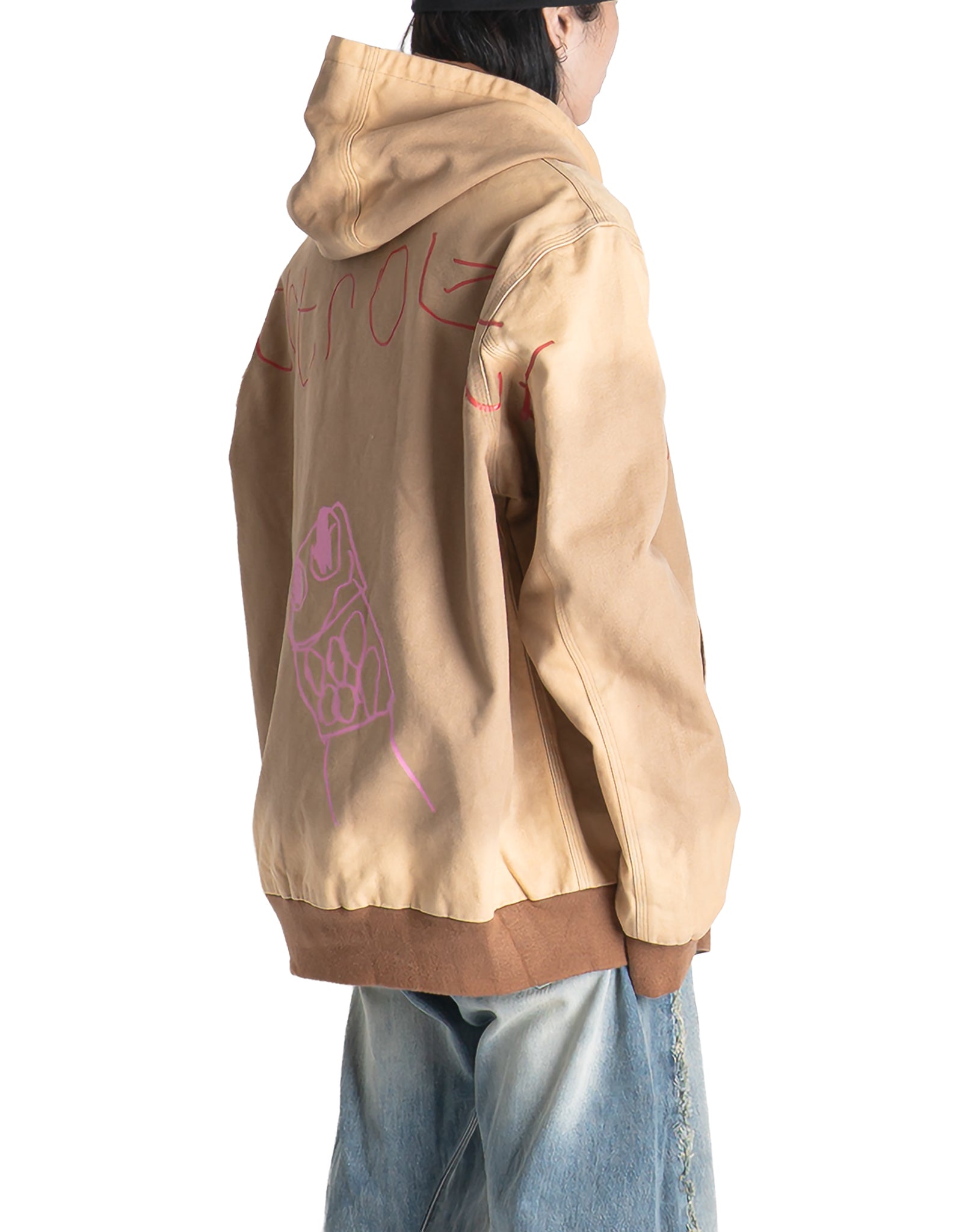 SANKUANZ - GRAFFITI HOODED ZIP-UP JACKET - 082plus