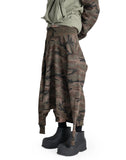 SANKUANZ - CAMO GRAFFITI COLOR-BLOCK TIE-WAIST SKIRT - 082plus