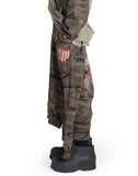 SANKUANZ - CAMO GRAFFITI COLOR-BLOCK TIE-WAIST SKIRT - 082plus