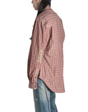SANKUANZ - GRAFFITI SPLICED CAMO PLAID SHIRT - 082plus