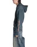 SANKUANZ - KNIT PRINT ZIP-UP HOODIE - 082plus