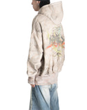SANKUANZ - DISTRESSED PRINT ZIP-UP HOODIE - 082plus