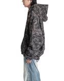SANKUANZ - DISTRESSED PRINT WASHED HOODIE - 082plus