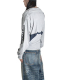 SANKUANZ - SPLICED CINCHED-WAIST LONG-SLEEVE T-SHIRT - 082plus