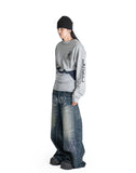 SANKUANZ - SPLICED CINCHED-WAIST LONG-SLEEVE T-SHIRT - 082plus