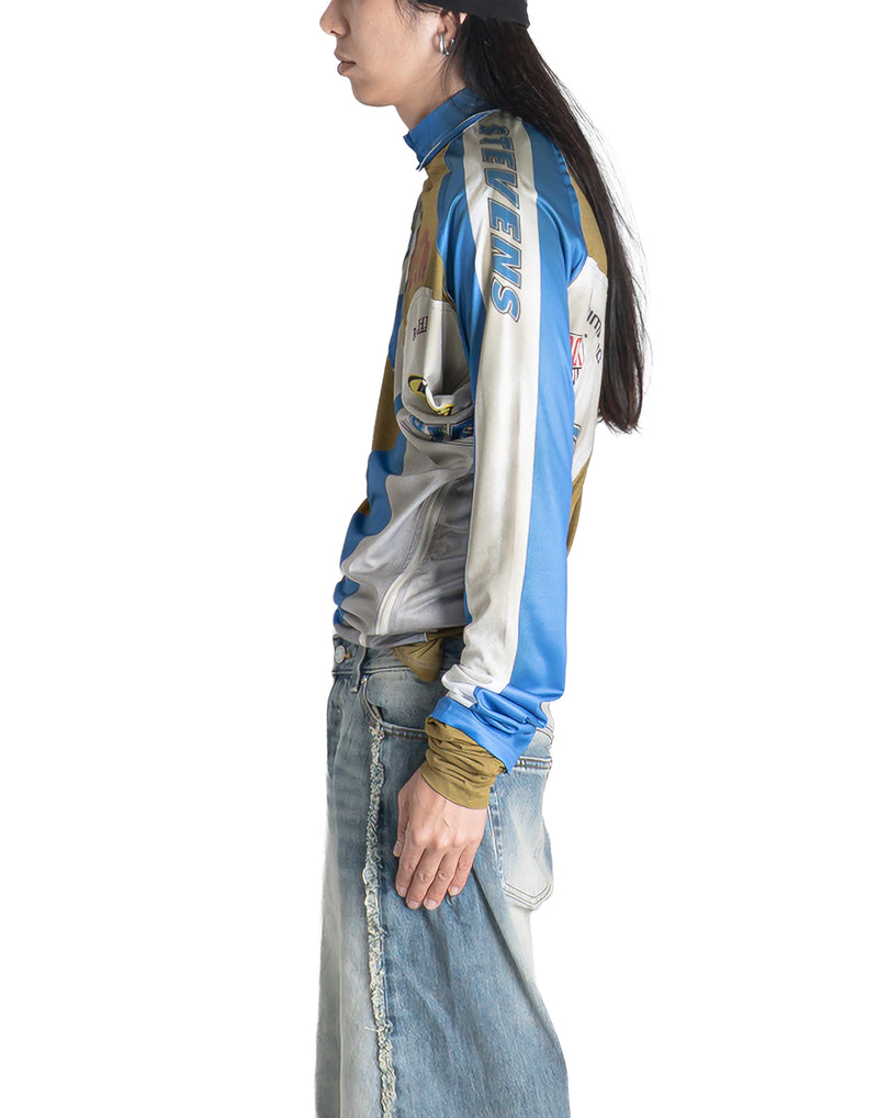 SANKUANZ - SPLICED ZIP-DECORATED LONG-SLEEVE T-SHIRT - 082plus