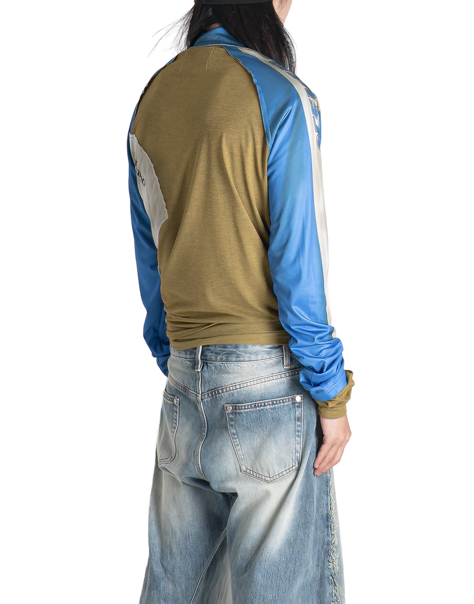 SANKUANZ - SPLICED ZIP-DECORATED LONG-SLEEVE T-SHIRT - 082plus