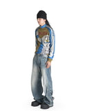SANKUANZ - SPLICED ZIP-DECORATED LONG-SLEEVE T-SHIRT - 082plus