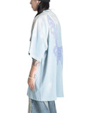SANKUANZ - CROPPED REGULAR-SHOULDER GRAFFITI PRINT SHORT-SLEEVE T-SHIRT - 082plus