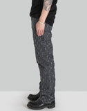 JOHN LAWRENCE SULLIVAN - SLASHED DENIM PANTS - 082plus