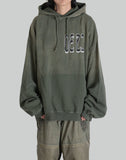 032C 'SPLICED'' BUBBLE HOODIE - 082plus