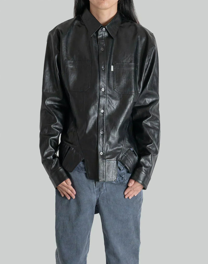 JUNTAE KIM - SQUARE PETAL CORSET SHIRTS - 082plus