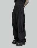 STRAP DETAILED WIDE TROUSERS