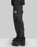 SUN-BLAECHED FLAP DETAILED TROUSERS