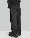 SUN-BLAECHED FLAP DETAILED TROUSERS