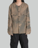 SUN-BLEACHED COLLARLESS TWEED JACKET