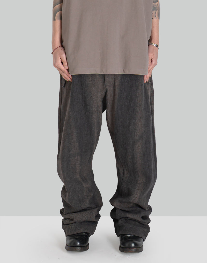 JiyongKim - SUN-BLEACHED CURVED TROUSERS - 082plus