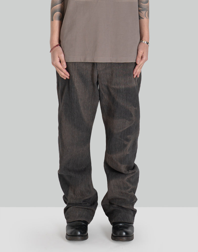 JiyongKim - SUN-BLEACHED CURVED TROUSERS - 082plus