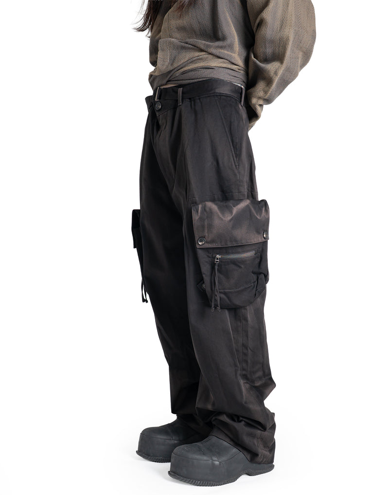 JiyongKim - SUN-BLEACHED DETACHABLE POCKET TROUSERS - 082plus
