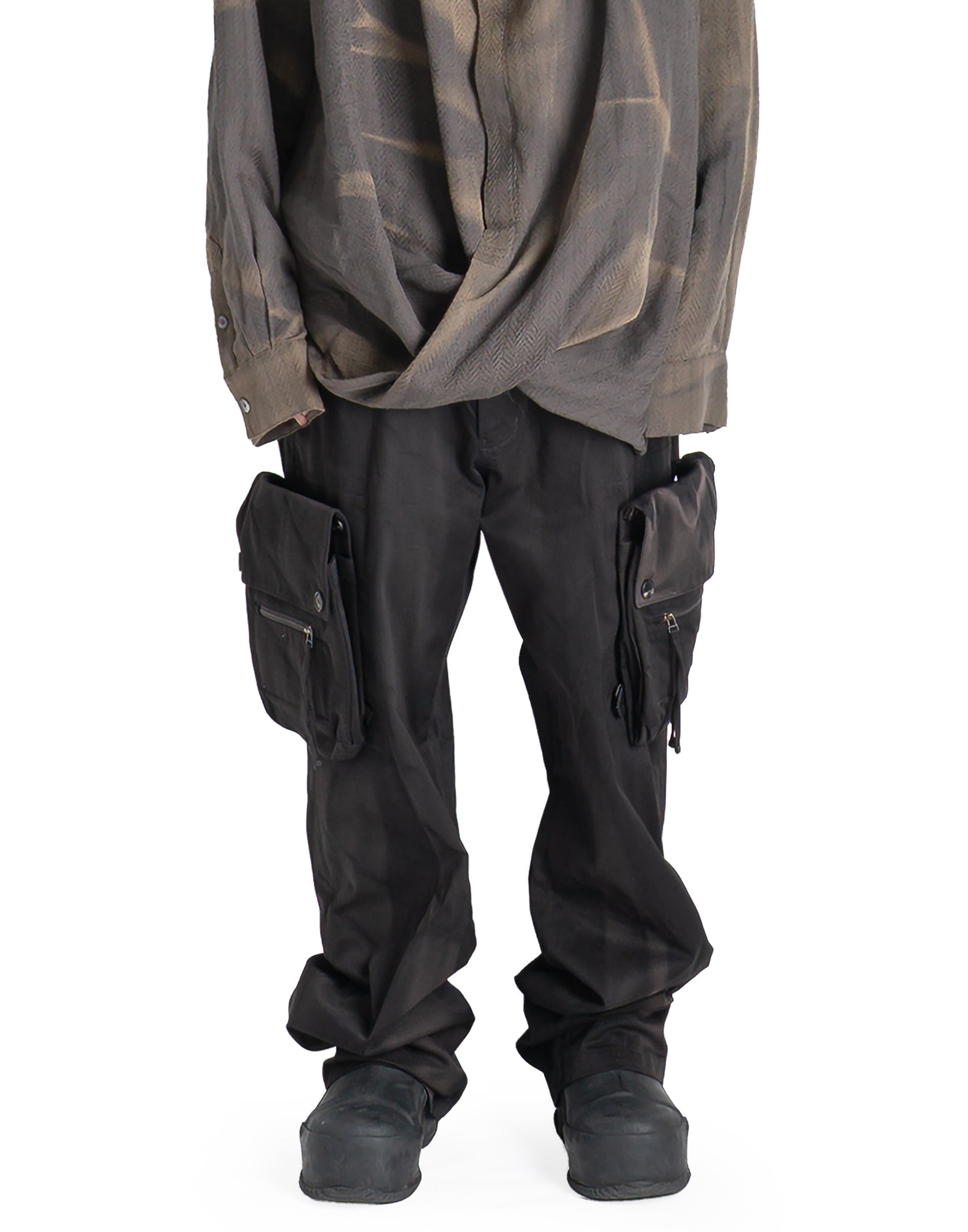 JiyongKim - SUN-BLEACHED DETACHABLE POCKET TROUSERS - 082plus