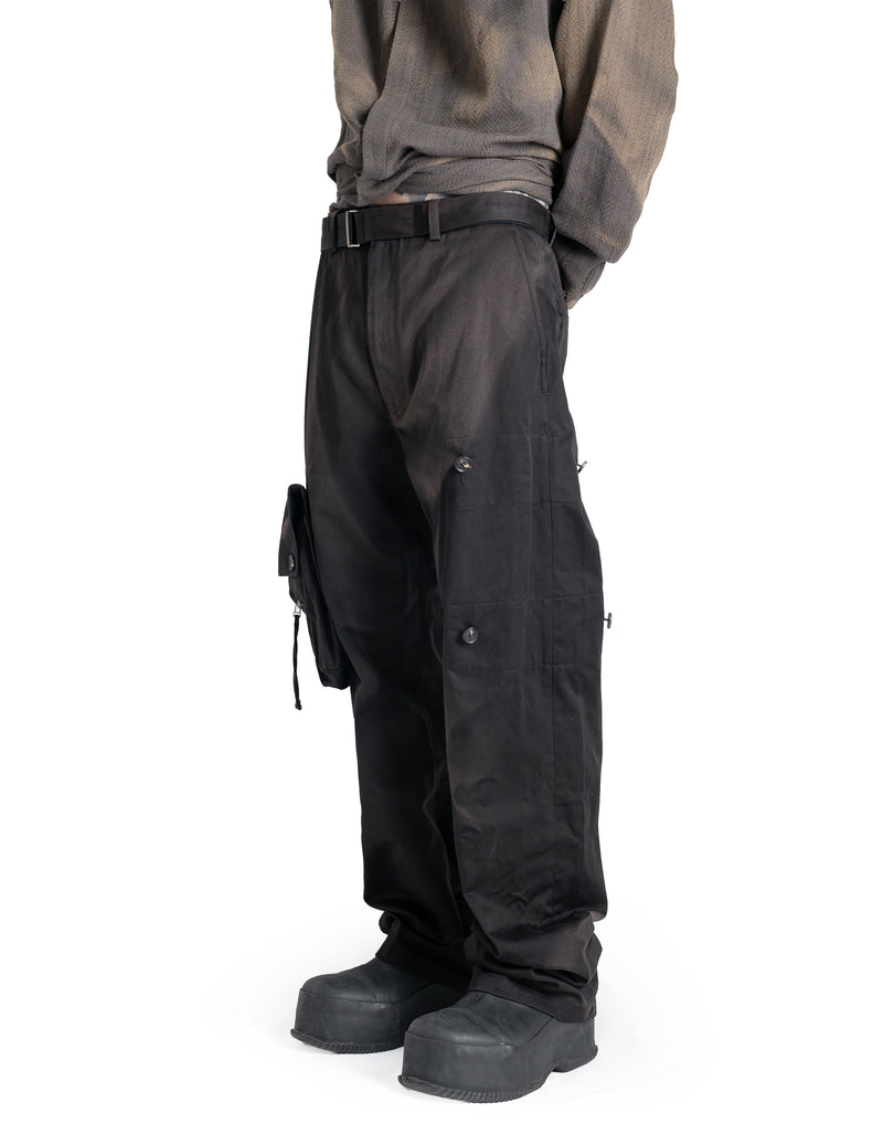 JiyongKim - SUN-BLEACHED DETACHABLE POCKET TROUSERS - 082plus