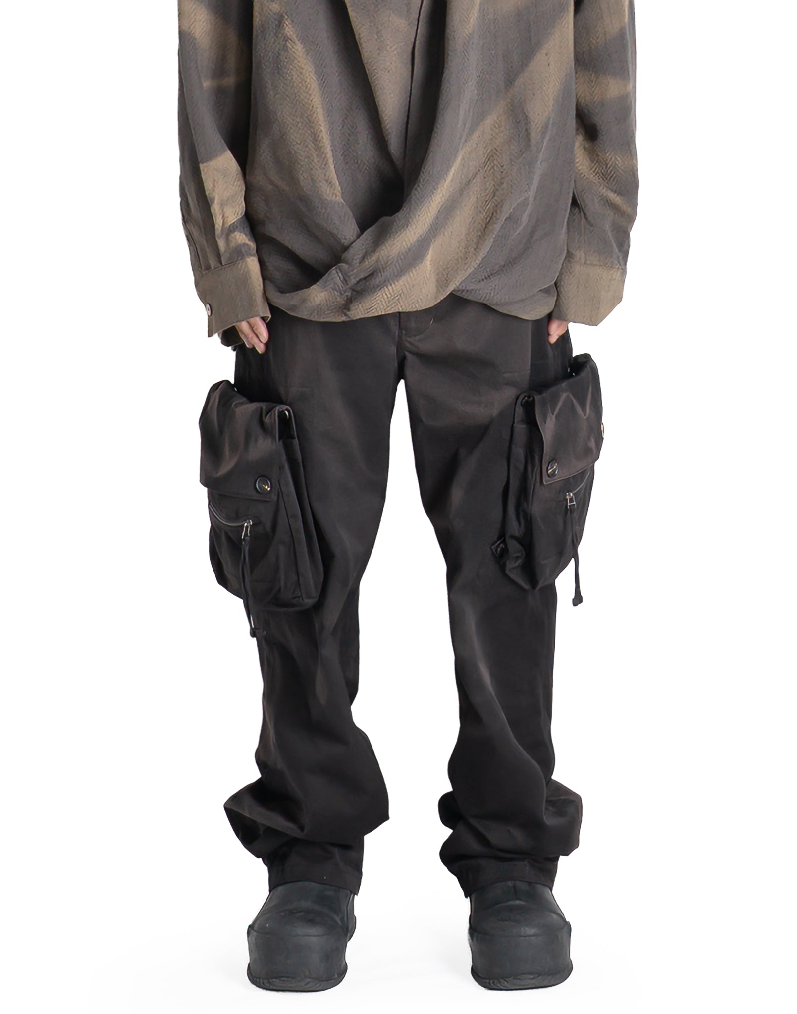 JiyongKim - SUN-BLEACHED DETACHABLE POCKET TROUSERS - 082plus