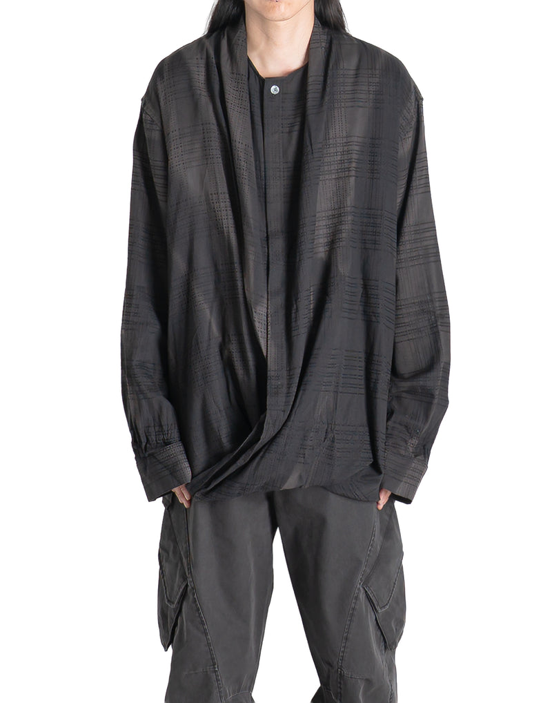 JiyongKim - SUN-BLEACHED DRAPE SHIRT - 082plus