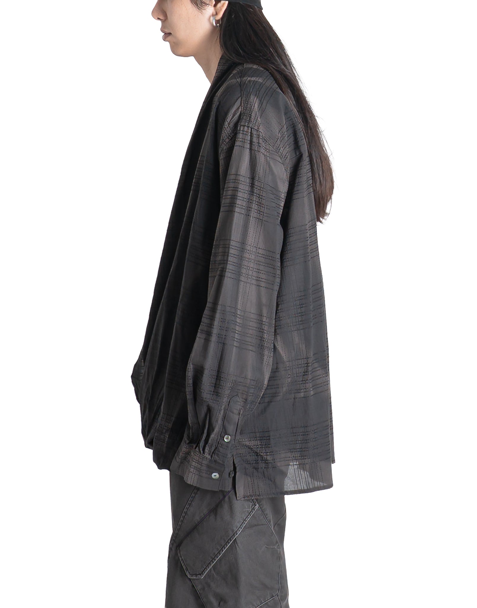 JiyongKim - SUN-BLEACHED DRAPE SHIRT - 082plus