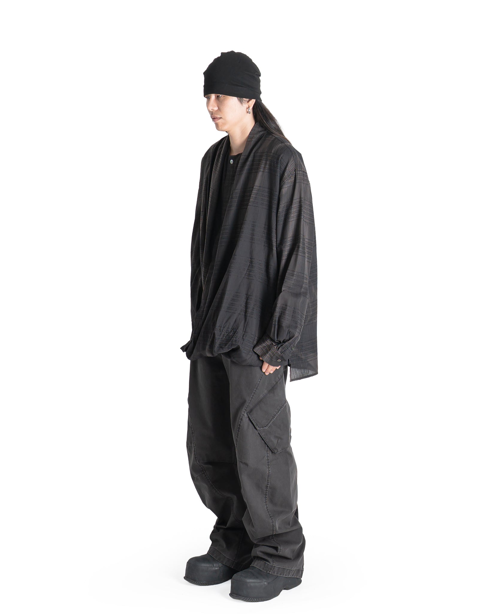 JiyongKim - SUN-BLEACHED DRAPE SHIRT - 082plus