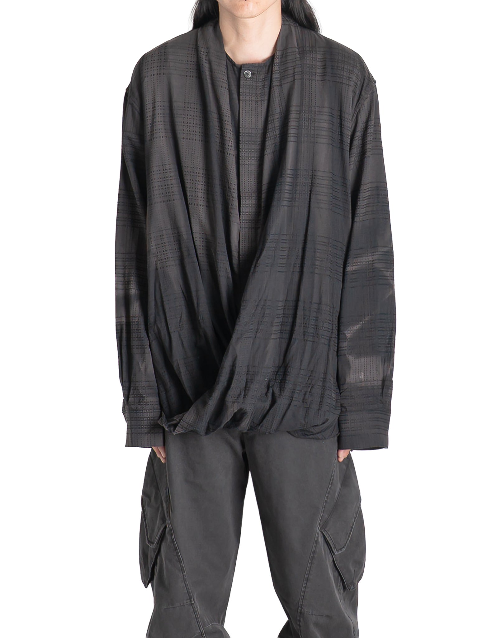 JiyongKim - SUN-BLEACHED DRAPE SHIRT - 082plus