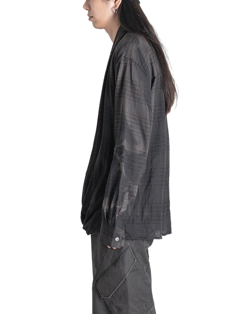 JiyongKim - SUN-BLEACHED DRAPE SHIRT - 082plus