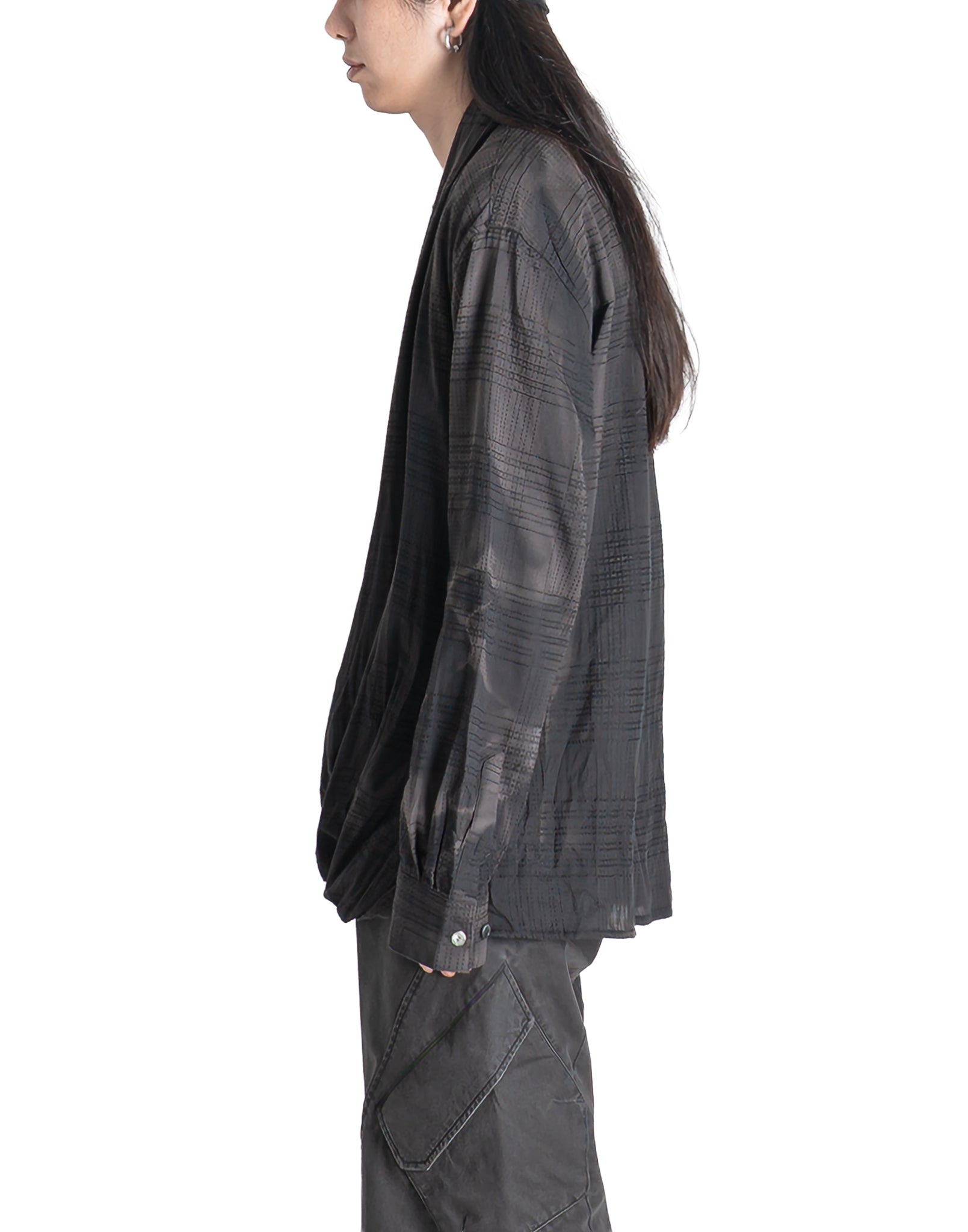 JiyongKim - SUN-BLEACHED DRAPE SHIRT - 082plus