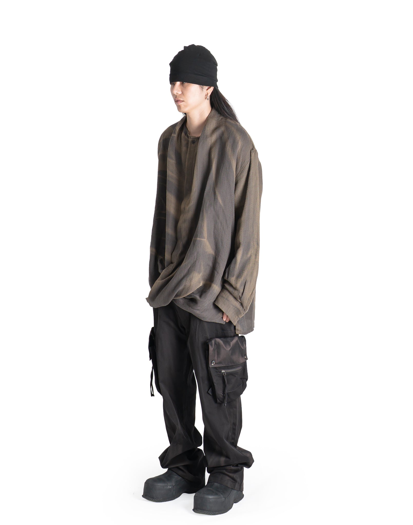 JiyongKim - SUN-BLEACHED DRAPE SHIRT - 082plus