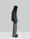 SUN-BLEACHED DRAPED POCKET SWEATPANTS