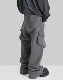 SUN-BLEACHED DRAPED POCKET SWEATPANTS