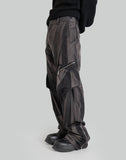 SUN-BLEACHED DRAPED POCKET TROUSERS