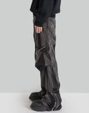 JiyongKim SUN-BLEACHED DRAPED POCKET TROUSERS - 082plus