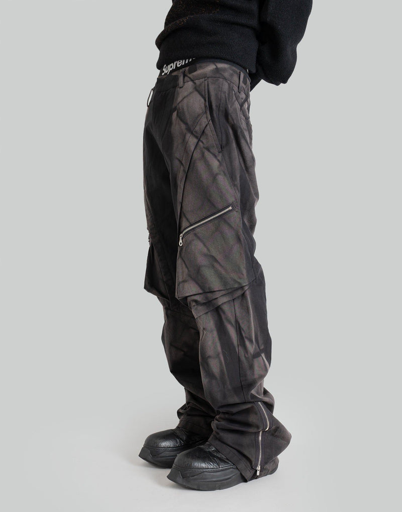 JiyongKim - SUN-BLEACHED DRAPED POCKET TROUSERS - 082plus